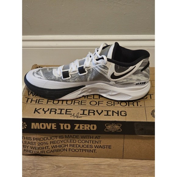 Nike Kyrie 8 White/White-Black Size 13 - DJ6017 101 - Picture 3 of 15